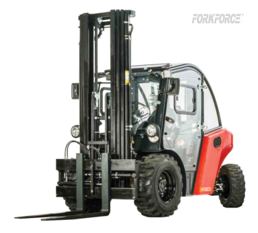 New Enforcer 3T Diesel Hydrostatic Rough Terrain Forklift Front