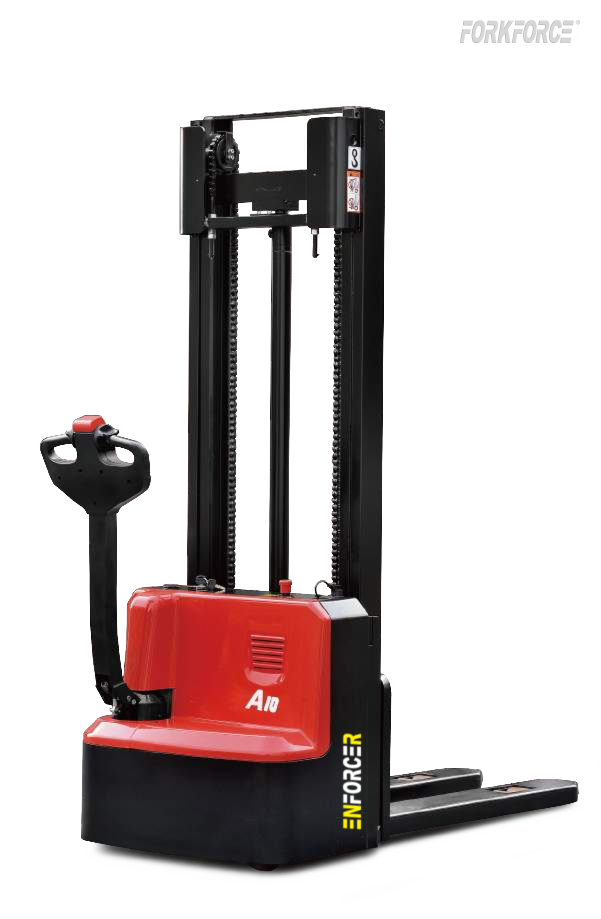 Enforcer 1T Electric Walkie Stacker With Fork Over