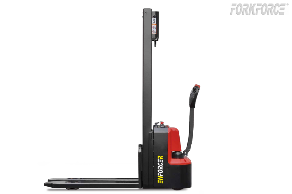 Enforcer 1T Electric Walkie Stacker With Fork Over