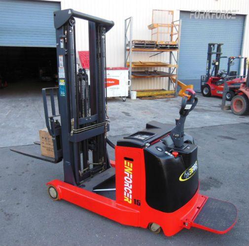 Used Enforcer 1.5-Ton Electric Reach Stacker
