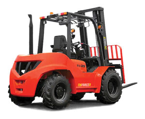 FLDAXF35-09M1XS Enforcer 3.5T 4WD Diesel Forklift- Back/Side View