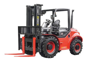 FLDAXF50-08C1XS 5T 4WD Diesel Forklift- Front/Side View