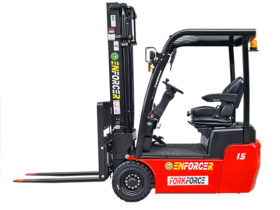 FLBCTE15-08LIUE Enforcer 1.5T 3-Wheel Lithium Forklift- Side View