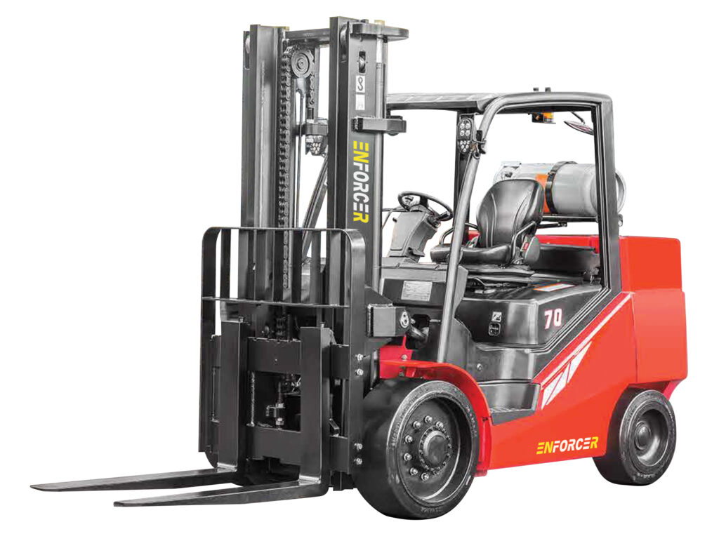 Enforcer 7T LPG-Petrol Cushion Tyre Forklift