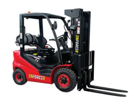 FLGCXT25-08N4RH Enforcer 2.5T Hugh Performance LPG-Petrol Forklift- Front/Side View