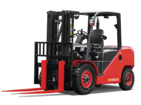FLGCXT55-08G1WS Enforcer 5.5T LPG Petrol Counterbalance Forklift- Front View