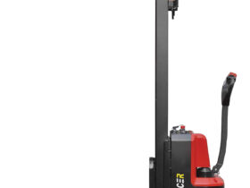 WSBFPE12-08PBVE Enforcer 1.2T Battery Electric Economy Walkie Stacker Fork Over- Side View
