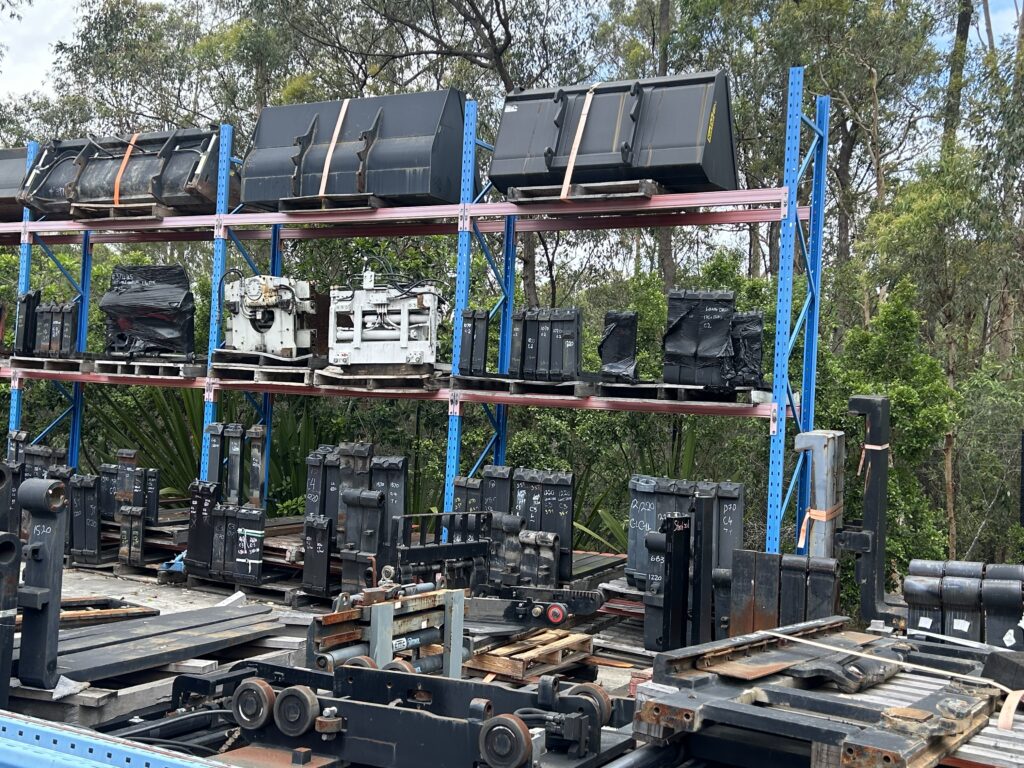 Forklift Attachments in Warehouse