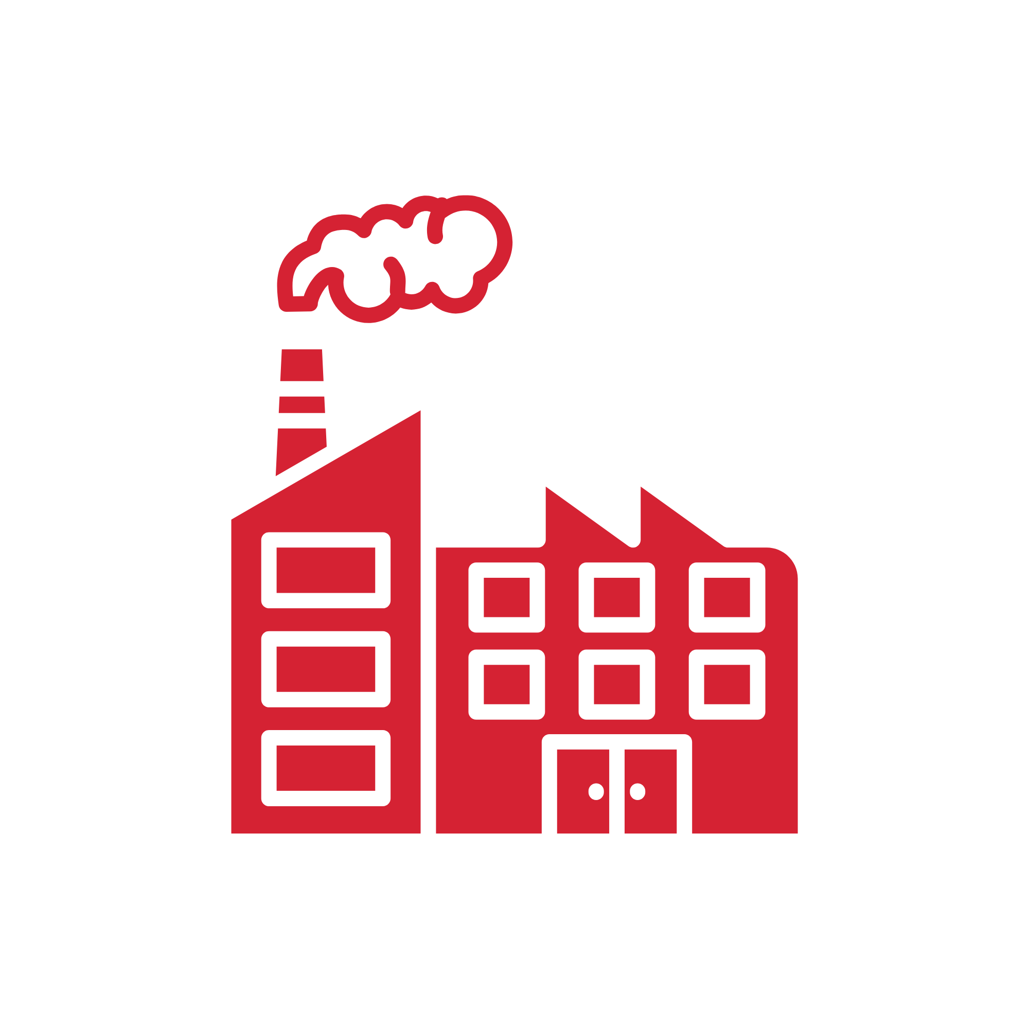 Manufacturing Icon Red