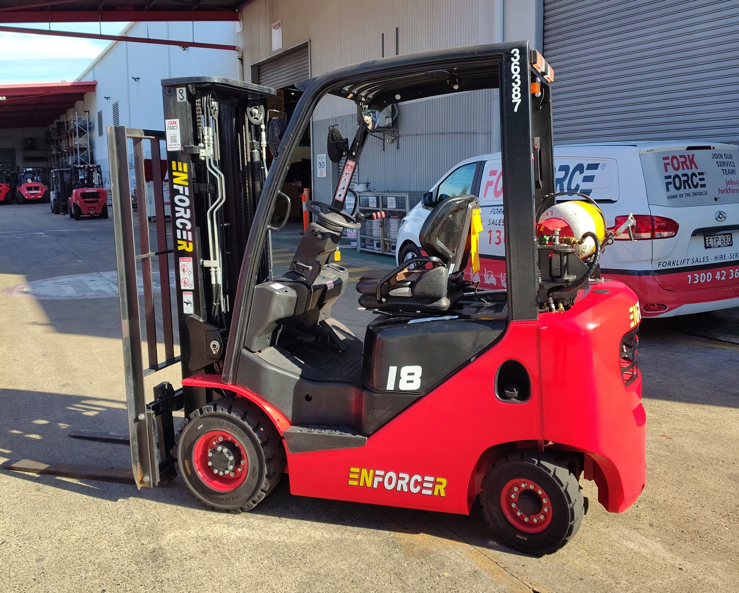 Side View - FLGCXT18-08N1WS-450/3 - Enforcer 1.8T LPG Forklift